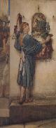 Alma-Tadema, Sir Lawrence A Street Altar (mk23) France oil painting reproduction
